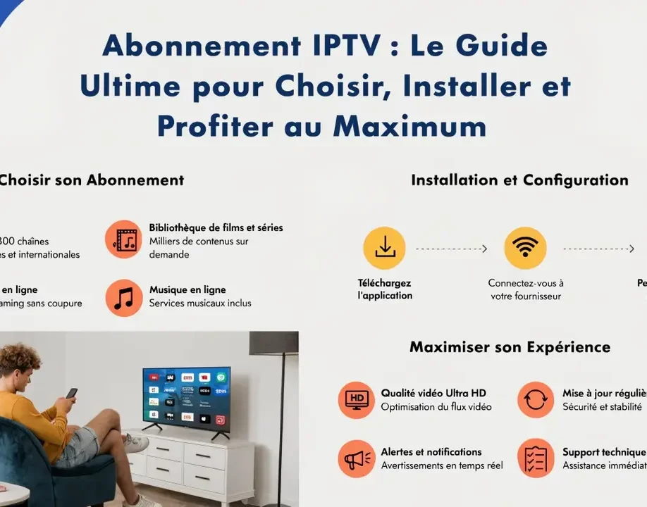 Abonnement IPTV : Le Guide Ultime pour Choisir, Installer et Profiter au Maximum